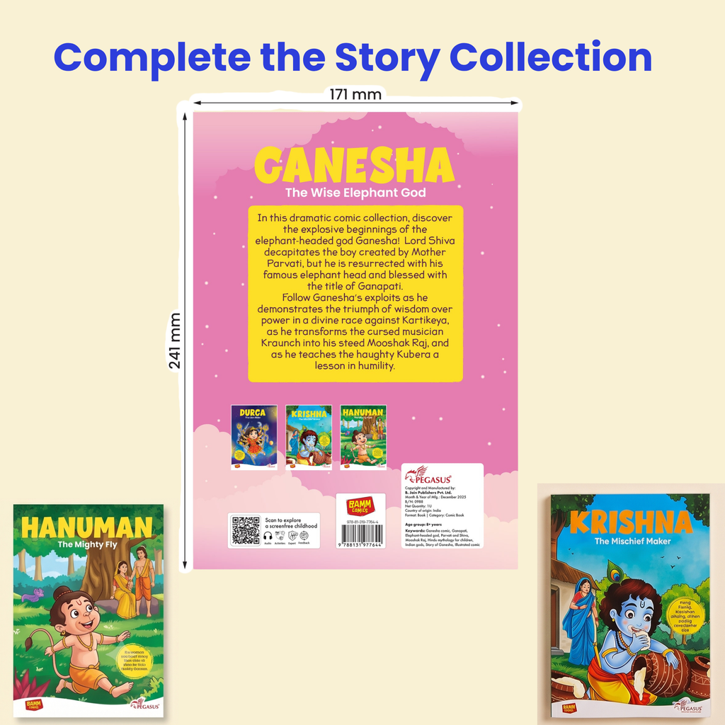 Ganesha Comic Book - The Wise Elephant God