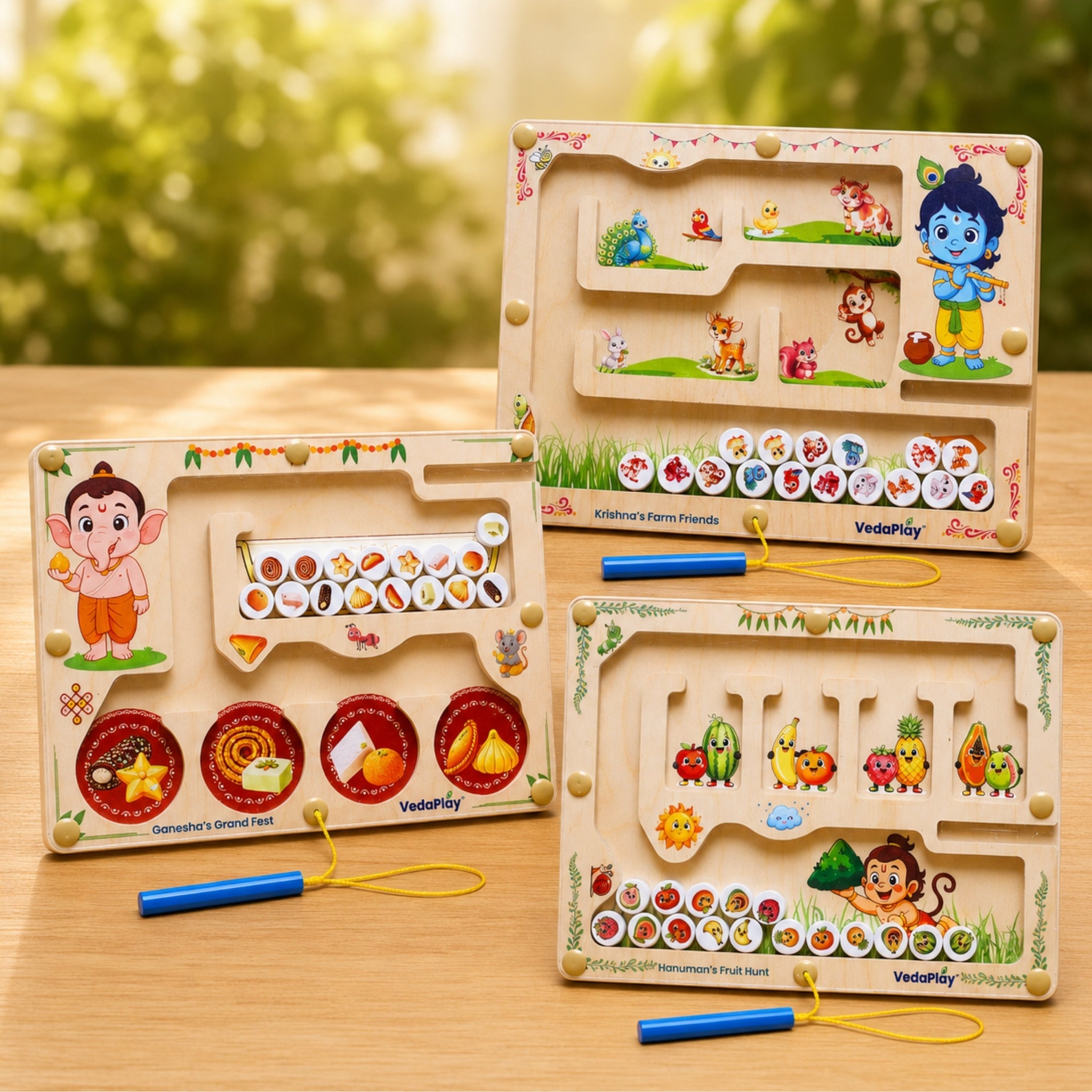 Trio · Krishna + Hanuman + Ganesha