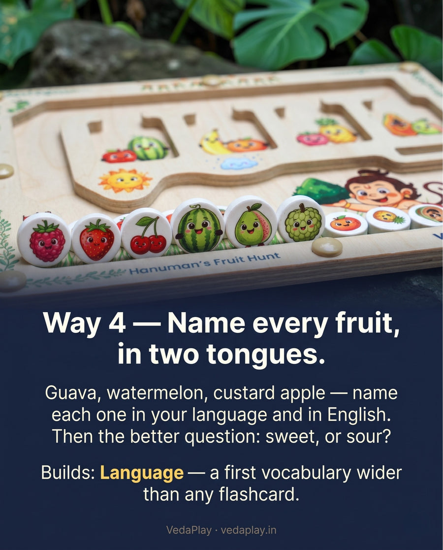 Hanuman's Fruit Hunt — how to play