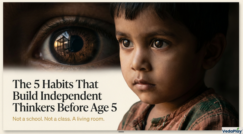 Helping solves it. Struggle builds the brain. 5 daily habits to raise an independent thinker.