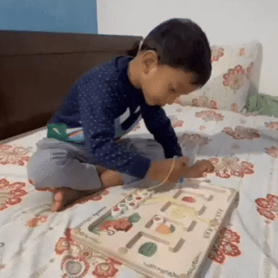 Asks for the story before bed - not by force.