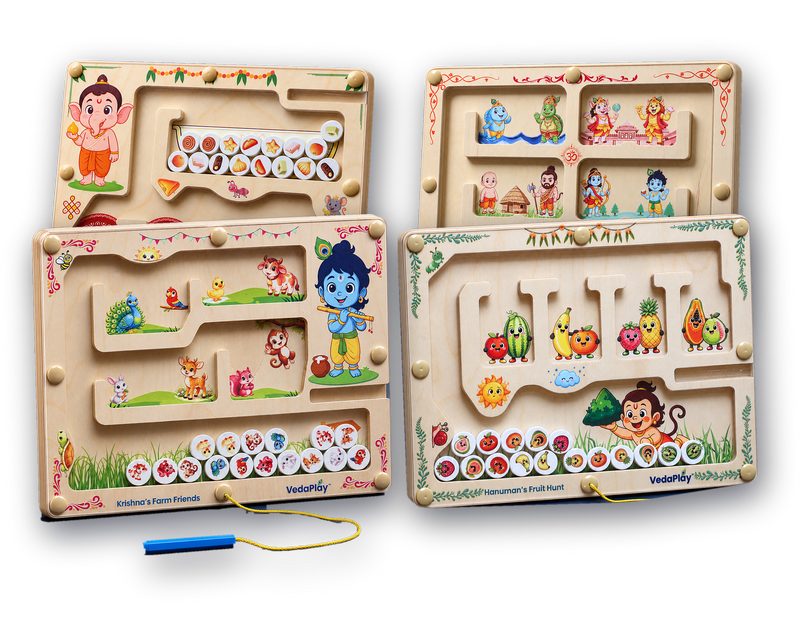 Family Set · Krishna + Hanuman + Ganesha + Vishnu